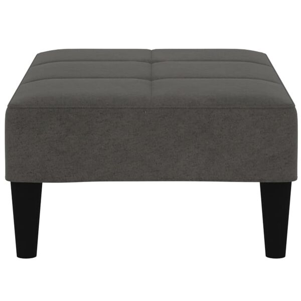 vidaXL sols, tum&scaron;i pelēks mikro&scaron;ķiedras audums