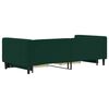 vidaXL izvelkams dīvāns ar atvilktnēm, tum&scaron;i zaļ&scaron;, 90x200 cm, samts