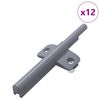 vidaXL Mīksta slēg&scaron;anas dampers 12 pcs Pelēka 125 x 47 x 15 mm PP