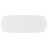 vidaXL izlietne, apaļa, 40x15 cm, matēta balta keramika