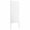 vidaXL Dārza privātuma ekrāns Balts 50 x 140 cm Auksti velmēta tērauds