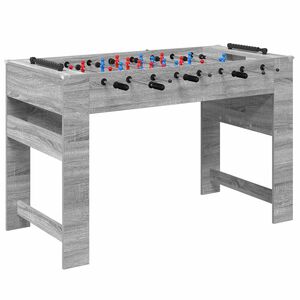 vidaXL Frizbija galds Pelēka Sonoma 125 x 60,5 x 80 cm