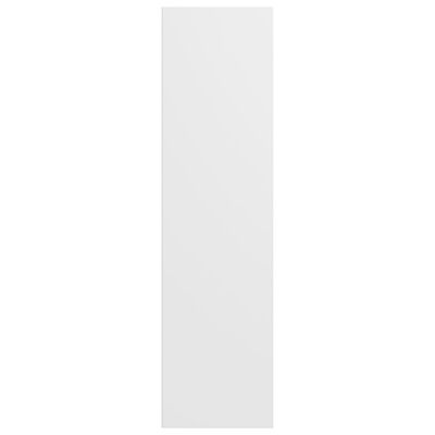 vidaXL grāmatu plaukts, 36x30x114 cm, balta skaidu plāksne