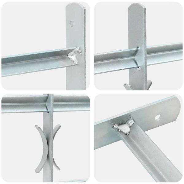 Regulējama logu drošības reste ar 3 stieņiem, 700 - 1050 mm