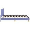 vidaXL Bērnu gultas rāmis ar galvgali Džinsu zils 80 x 200 cm audums