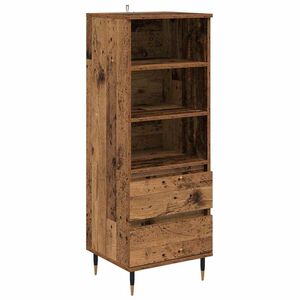vidaXL Augstais skapītis Vecs koks 40 x 36 x 110 cm Inženierijas koks