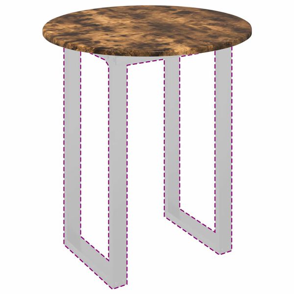 vidaXL Galda virsma Dūmakaina ozolkoka 60 x 60 x 1,5 cm