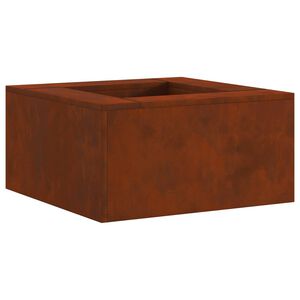 vidaXL Uguns bļoda Rūsa 60 x 60 x 30 cm Novecināts tērauds