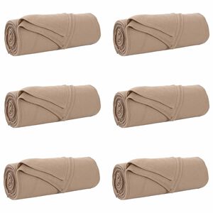 vidaXL Pledu segas 6 gab. Kamieļu krāsa 350 x 270 cm 8.09 kg Flīss