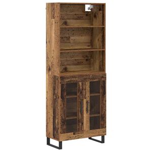 vidaXL Augstais skapītis 2 gab. Vecs koks 69,5 x 34 x 180 cm