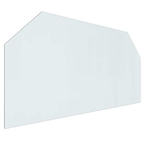 vidaXL Kamīna stikla plāksne Caurspīdīgs 120 x 60 cm Stikls