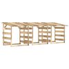vidaXL pergola ar jumtu, 3 gab., 100x90x100 cm, impregnēta priede