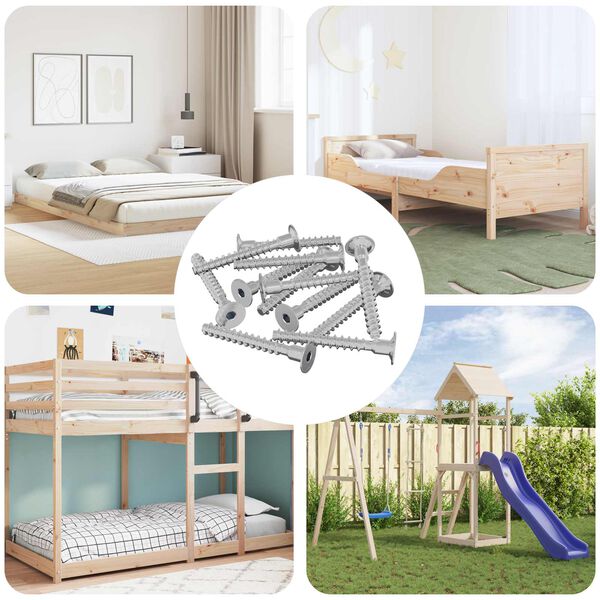 vidaXL Skrūve 5143 pcs Cinkots 5 x 40 mm Dzelzs