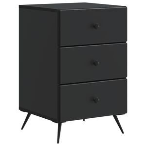 vidaXL Nakts skapītis Melns 43 x 41 x 66,5 cm Inženierijas koks