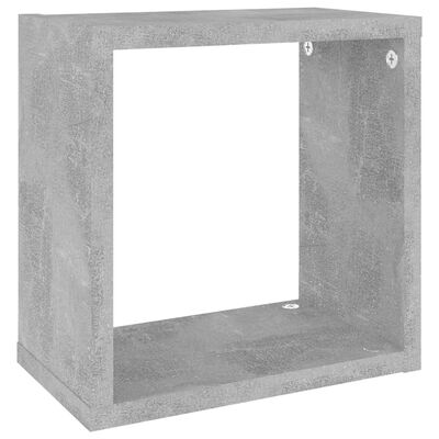 vidaXL kuba formas sienas plaukti, 2 gab., 26x15x26 cm, betona pelēki