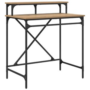 vidaXL Galds Artisānā ozols 80 x 50 x 90 cm Inženierijas koks