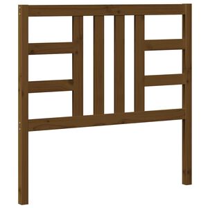 vidaXL gultas galvgalis, medus brūns, 106x4x100 cm, priedes masīvkoks