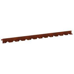 vidaXL Zāliena Apmale 10 gab. 102 x 4 x 4 cm Tērauds Rūsa
