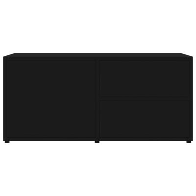 vidaXL TV skapītis, melns, 80x34x36 cm, skaidu plāksne