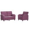 vidaXL Dīvānu komplekts 2 pcs Violeta Samts