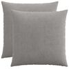 vidaXL Spilvenu pārvalks 2 pcs HEERLEN Gai&scaron;i pelēka 60 x 60 cm