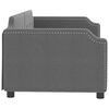 vidaXL dīvāngulta, tum&scaron;i pelēka, 80x200 cm, audums