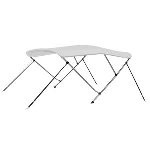 vidaXL trīsloku motorlaivas jumts, balts, 183x140x137 cm