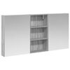 vidaXL Vannas istabas skapju komplekts 3 pcs 140 x 14,5 x 70 cm
