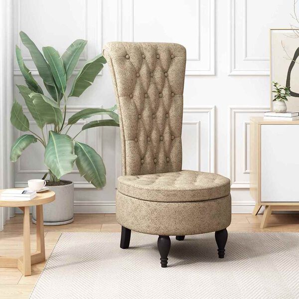 vidaXL Slipper krēsls Gai&scaron;i pelēks 56,5 x 70 x 110 cm