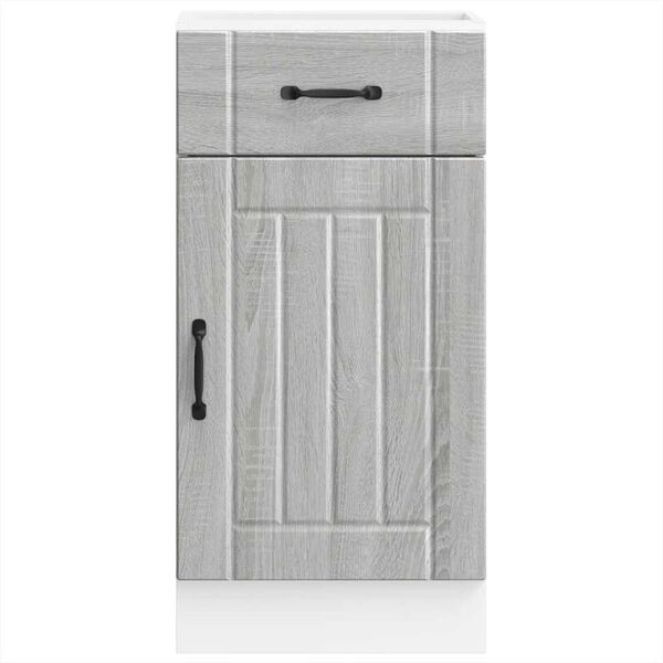 vidaXL virtuves apak&scaron;ējai skapītis, Lucca, pelēka ozolkoka krāsa