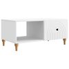 vidaXL Kafijas galdiņ&scaron; Balts 90 x 50 x 40 cm Inženierijas koks