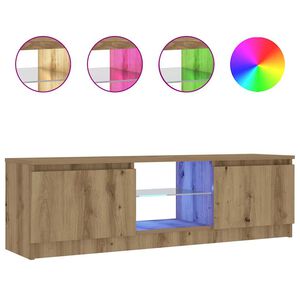 vidaXL TV skapītis ar LED lampiņām, 120x30x36 cm, inženierijas koks