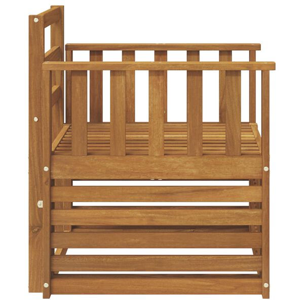 vidaXL Āra dīvānu komplekts Dabiska 71 x 63 x 73 cm