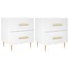 vidaXL naktsskapī&scaron;i, 2 gab., balti, 40x35x47,5 cm, inženierijas koks