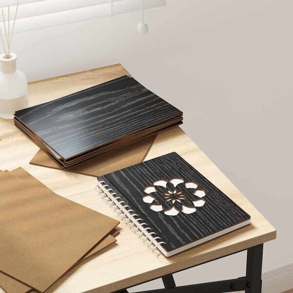 vidaXL Dekora Paneli 150 pcs Melns ozolkoks 21 x 30 x 0,27 cm