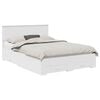 vidaXL Gultas rāmis ar atvilktni Balts 140 x 190 cm Inženierijas koks