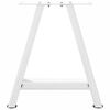 vidaXL kafijas galdiņa kājas, 2 gab., A-veida, baltas, 50x(42-43) cm, tērauds