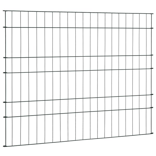 vidaXL dārza žoga komplekts, zaļ&scaron;, 99,6x79,8 cm