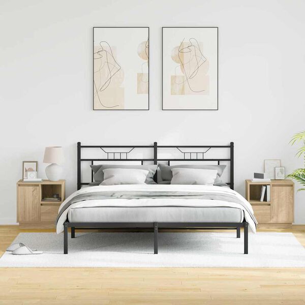 vidaXL Nakts skapītis 2 pcs Sonoma ozols 50 x 34,5 x 50 cm.