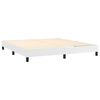 vidaXL atsperu gulta ar matraci, balta, 160x200 cm, mākslīgā āda