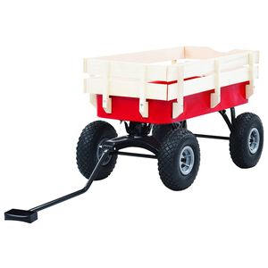 vidaXL rokas ratiņi, 150 kg, sarkani