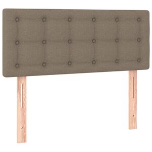 vidaXL gultas galvgalis, 80x5x78/88 cm, pelēkbrūns audums