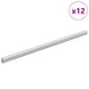 vidaXL Skapja stieple 12 gab. Sudraba 472 x 15 x 29 mm