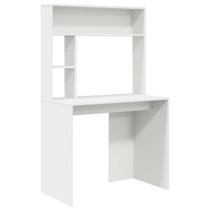 vidaXL Galds Balts 91 x 50 x 149 cm Inženierijas koks