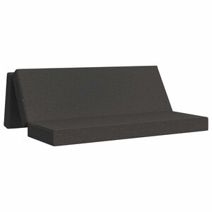 vidaXL Salokāms dīvāngulta 180 x 67 x 45 cm Tum&scaron;i pelēka