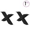 vidaXL kafijas galdiņa kājas, 2 gab., X-veida, melnas, 70x(30-31) cm, tērauds