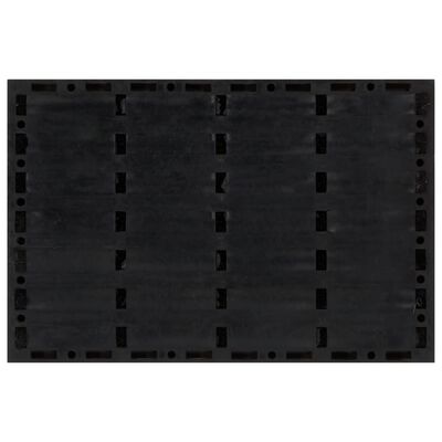 vidaXL durvju paklājs, taisnstūra, 40x60 cm, gumija, kokosa šķiedra