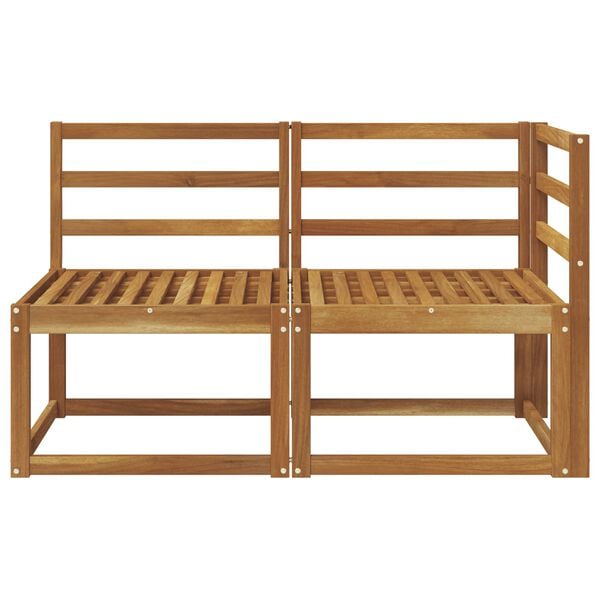 vidaXL Āra vidējais un stūrī eso&scaron;s dīvāns 2 Gabals Dabiska