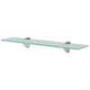 vidaXL sienas plaukts, 50x10 cm, 8 mm, stikls