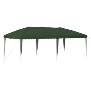 vidaXL Pop-up svinību teltis 575 x 290 x 245 cm Zaļa